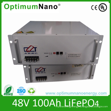 Батарея LiFePO4 для хранения батареек 48V 100ah